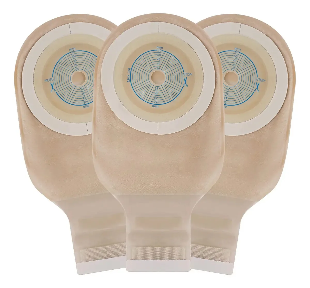 20 bolsas de colostoma de peça única Rainlotus para estoma, B