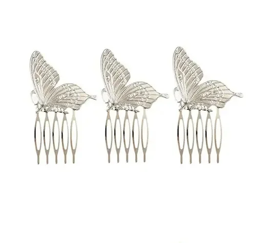 Pentes de cabelo Ruitasa Vintage Butterfly, 3 pentes de cabelo