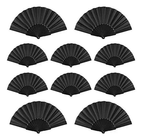 Ventiladores de mão dobráveis pequenos Esti Minelife de 10 peças