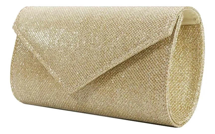 Bolsas de noite femininas, bolsas de festa de casamento em cor dourada