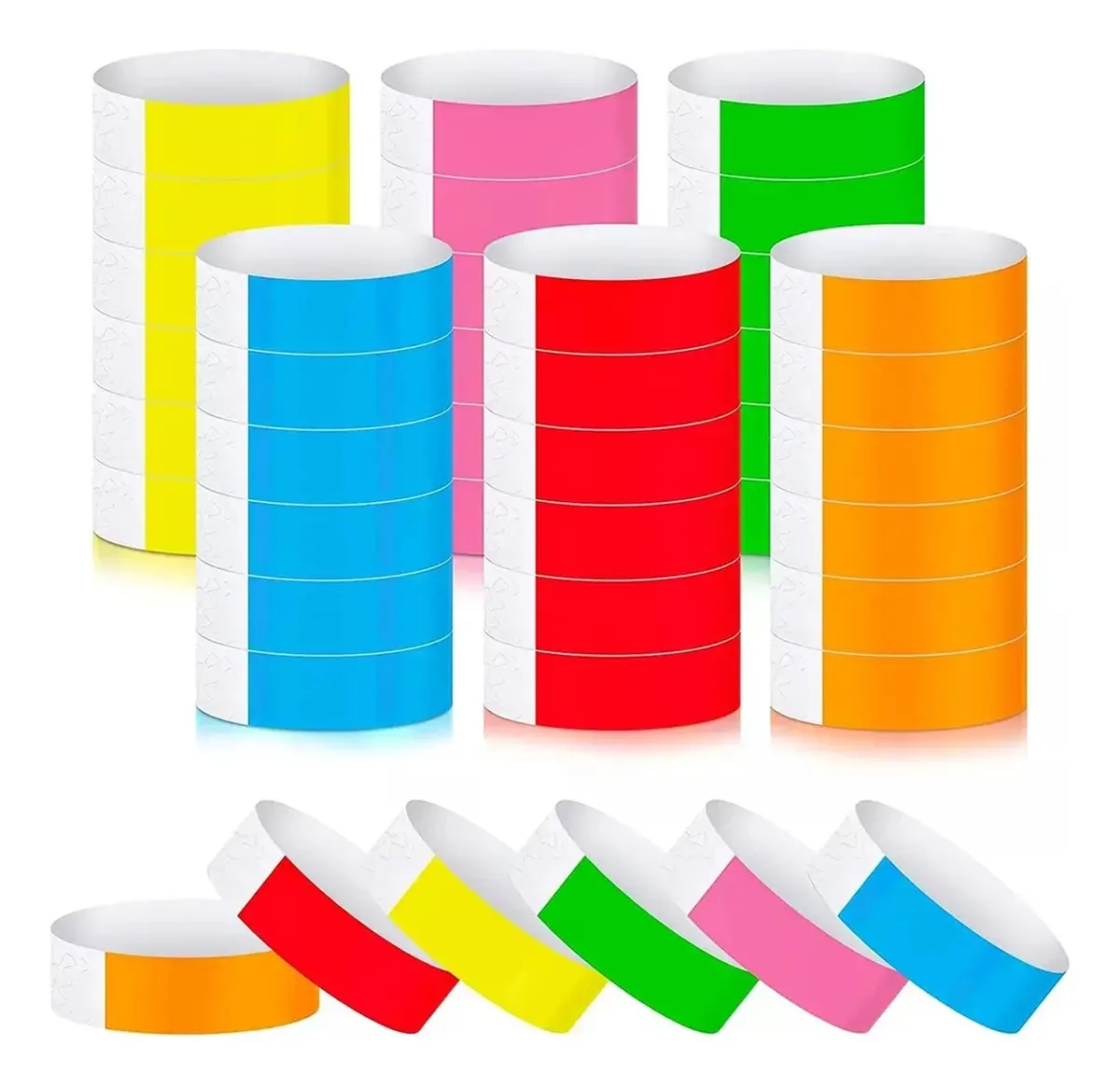600 pulseiras de identificação de papel Tyvek para eventos