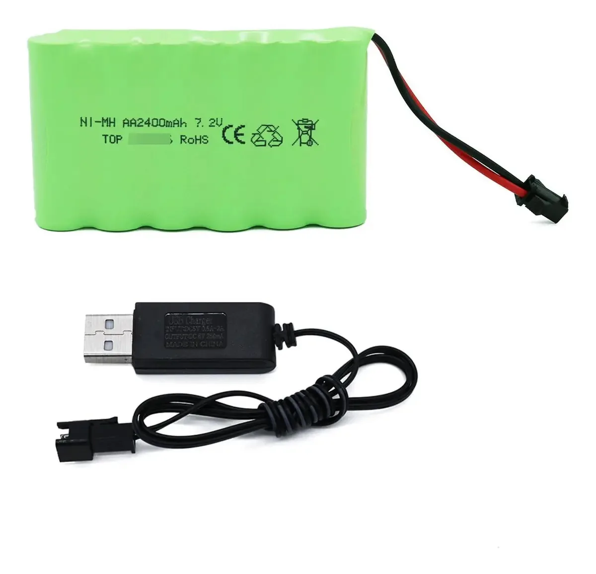 Bateria recarregável Nimh 7.2V para carros e veículos RC