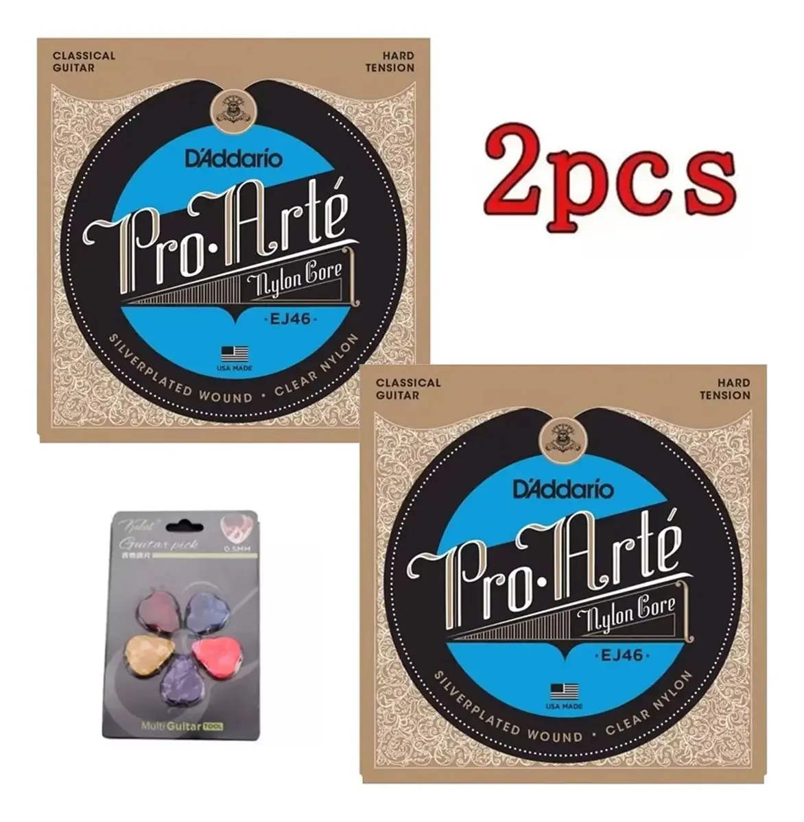 Corda de guitarra acústica D'addario Ej46 2 peças