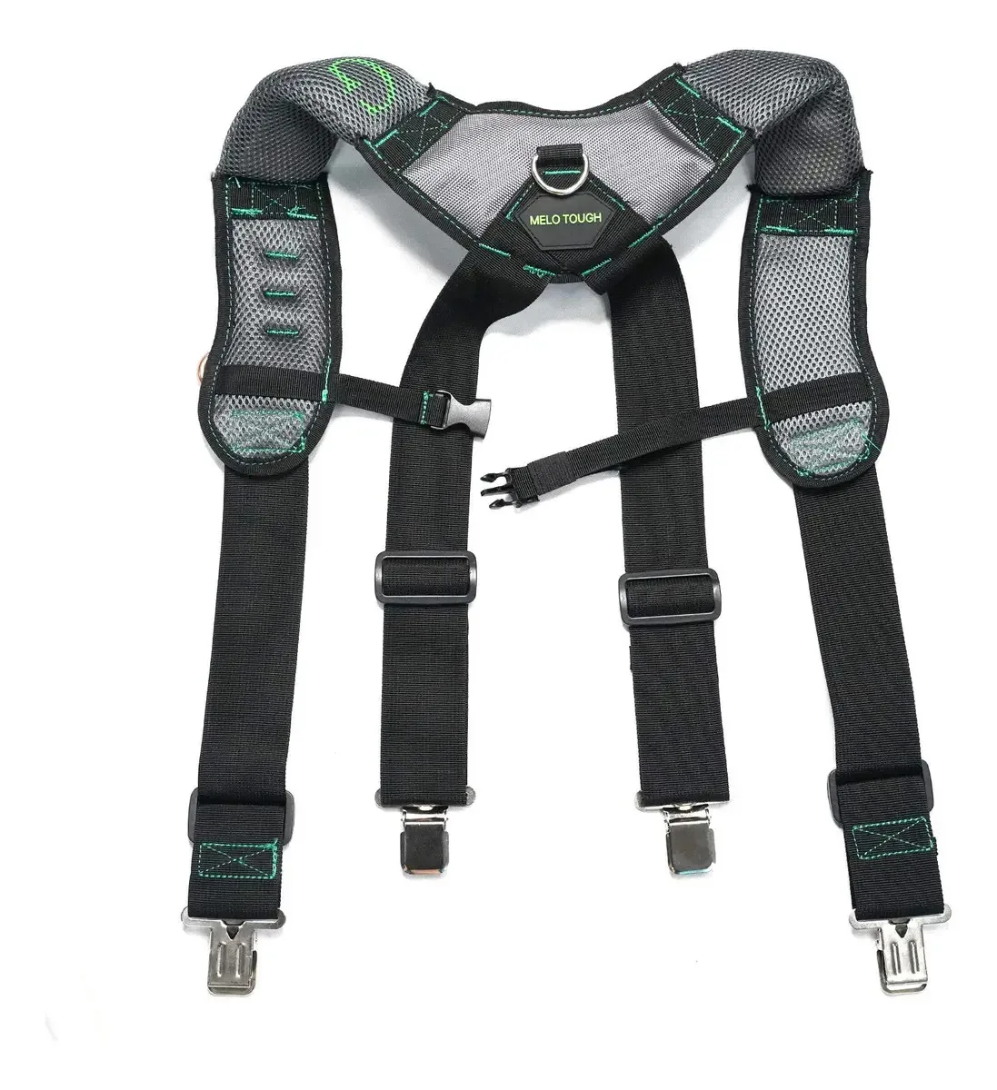 Suspensórios sem gênero Melotough SG001-Clip com design verde liso
