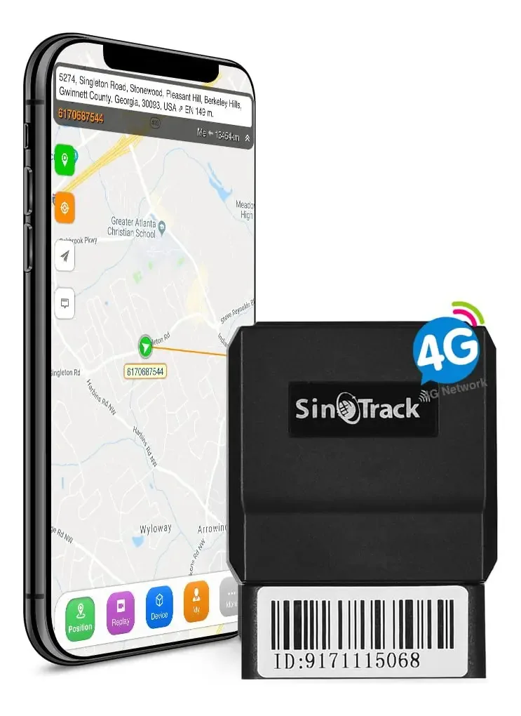 Rastreador Veicular Sinotrack - Modelo Avançado, Rastreamento GPS em Tempo Real, Ideal para Segurança e Controle de Frotas.