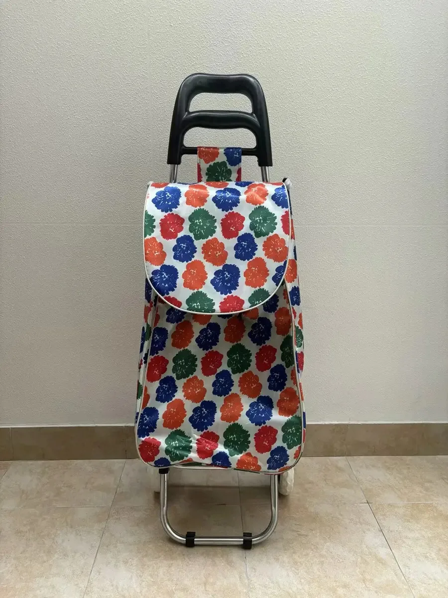 Carrinho de compras dobrável reforçado, 2 rodas, multicolor Colorful5