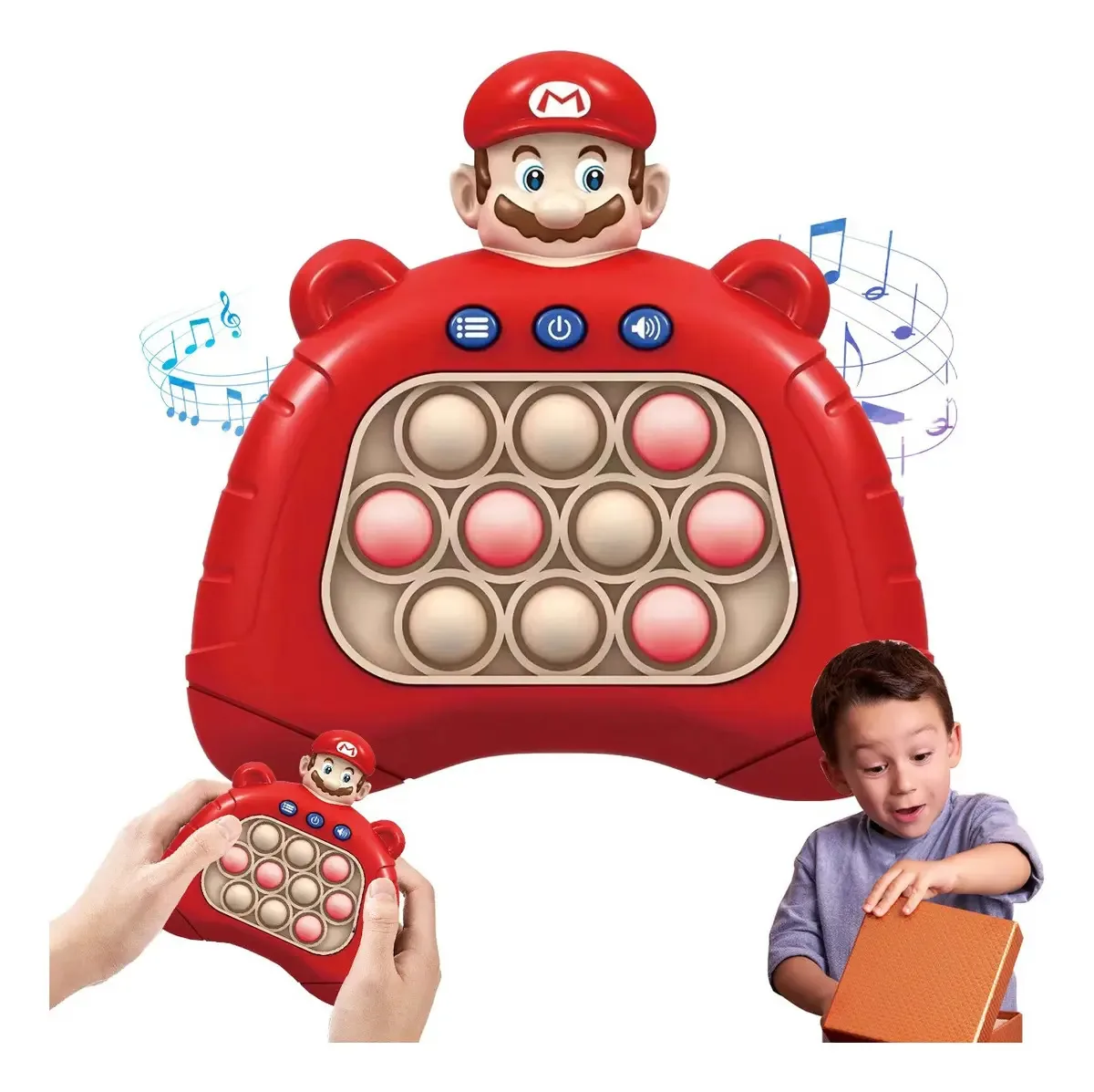 Brinquedo espanhol educativo e anti-stress Pop It Quick Push