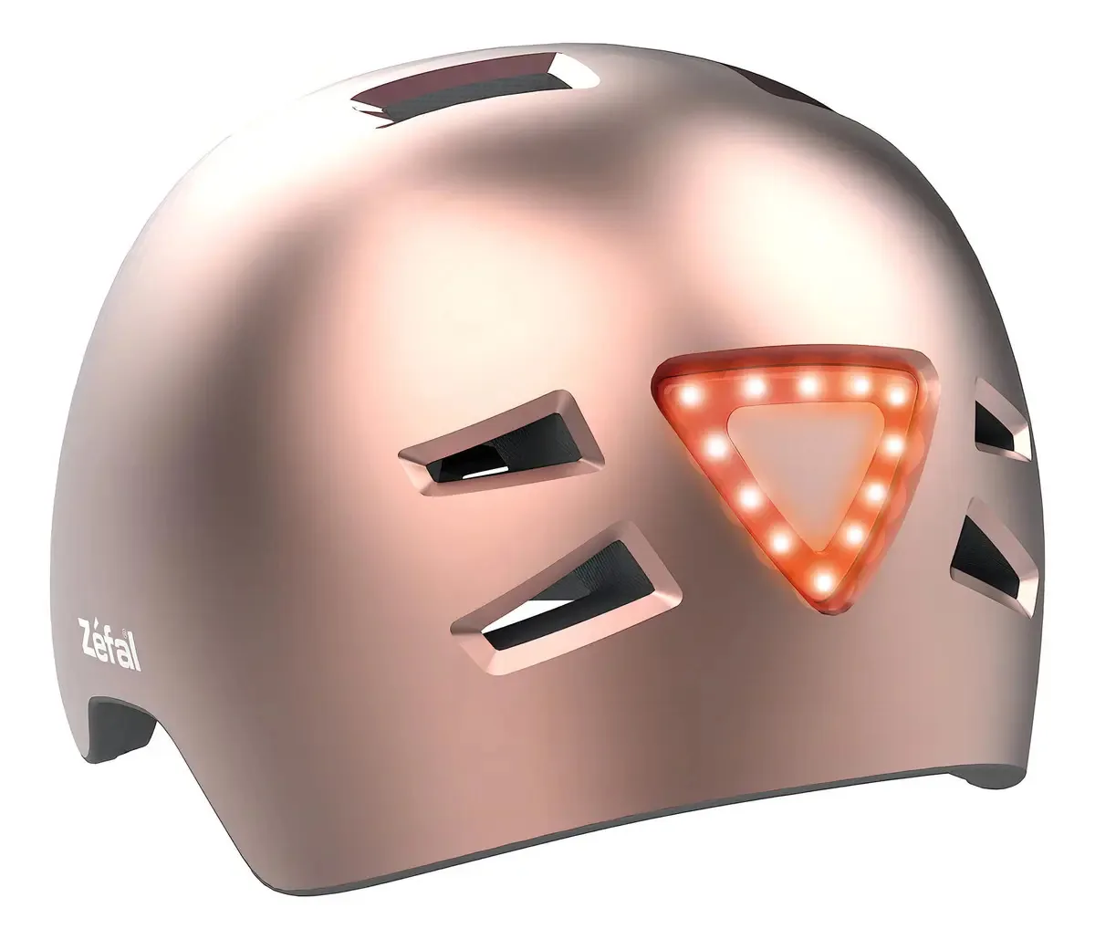 Capacete de bicicleta leve Zefal para adultos em ouro rosa E