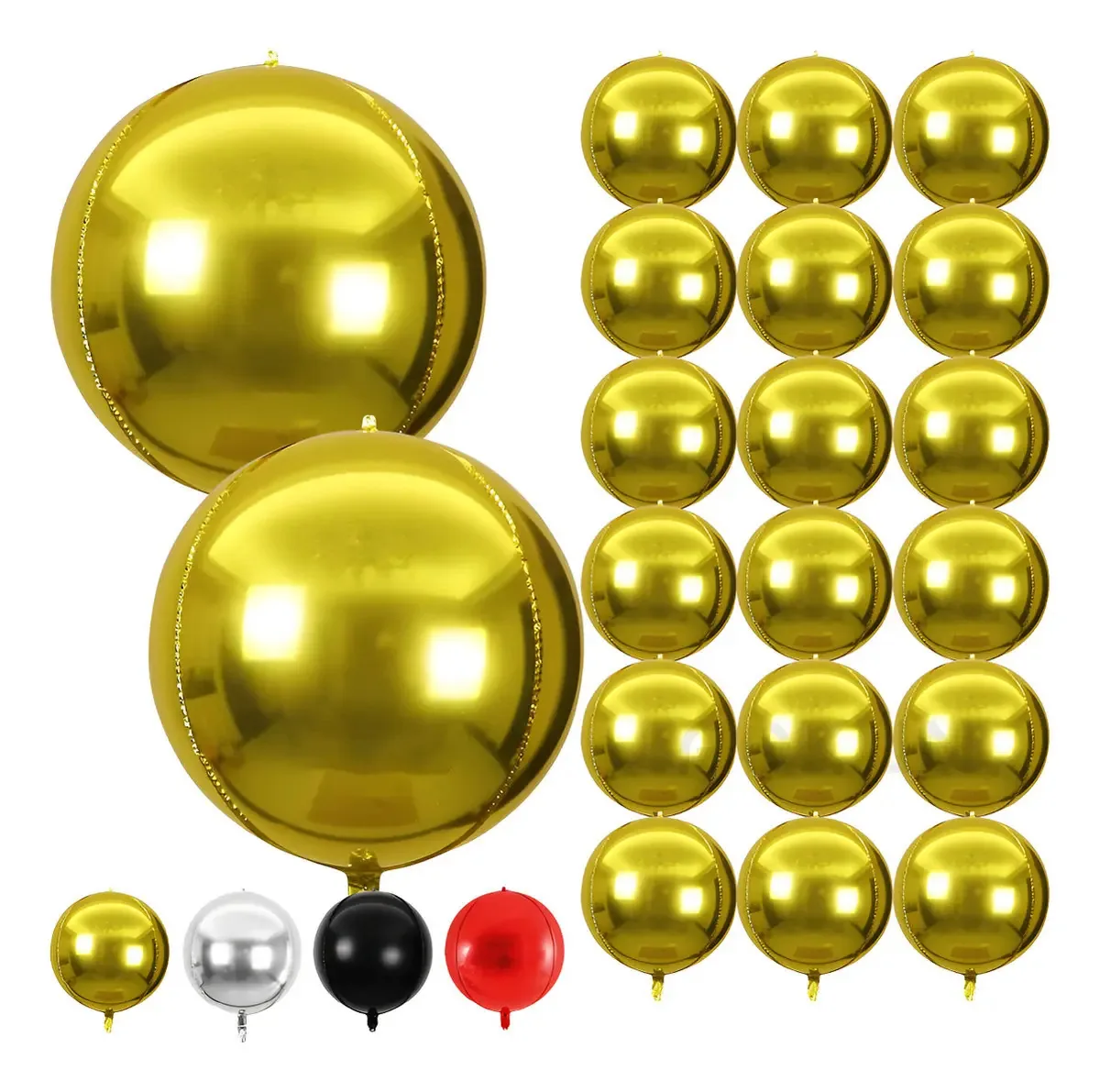 AOKUN Oro 10" Kit de 20 Globos