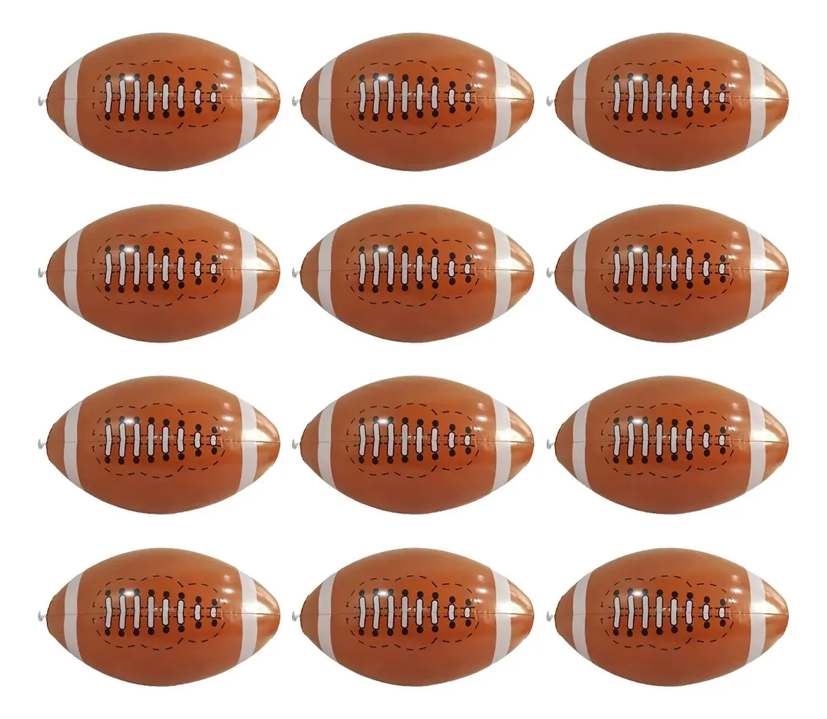Jowryer, 12 peças, bolas de praia, futebol americano, brinquedos infláveis, estilo 1
