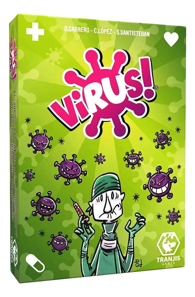 Vírus! Jogo de cartas familiar de desenvolvimento intelectual