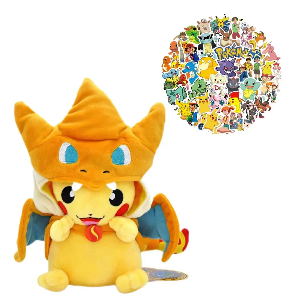 Brinquedos de pelúcia Jdyselect Pokémon Kawaii, presente para meninas, brinquedos para bebês