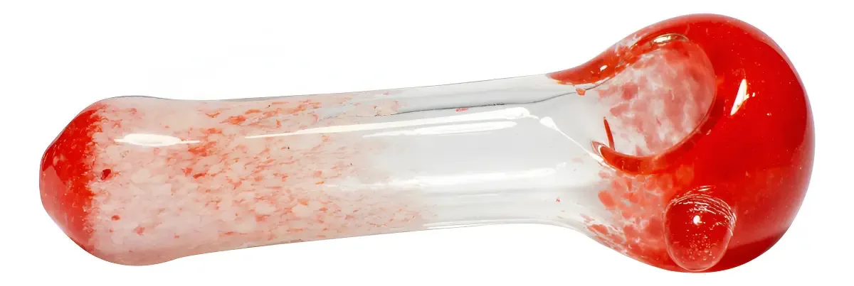 Pipe de Vidro Cristal Vermelho Red Flow 12cm King Bong
