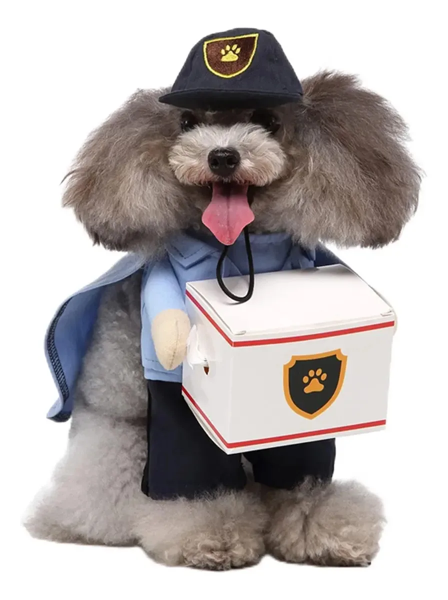 Fantasias divertidas para cães, fantasia de transporte de cães
