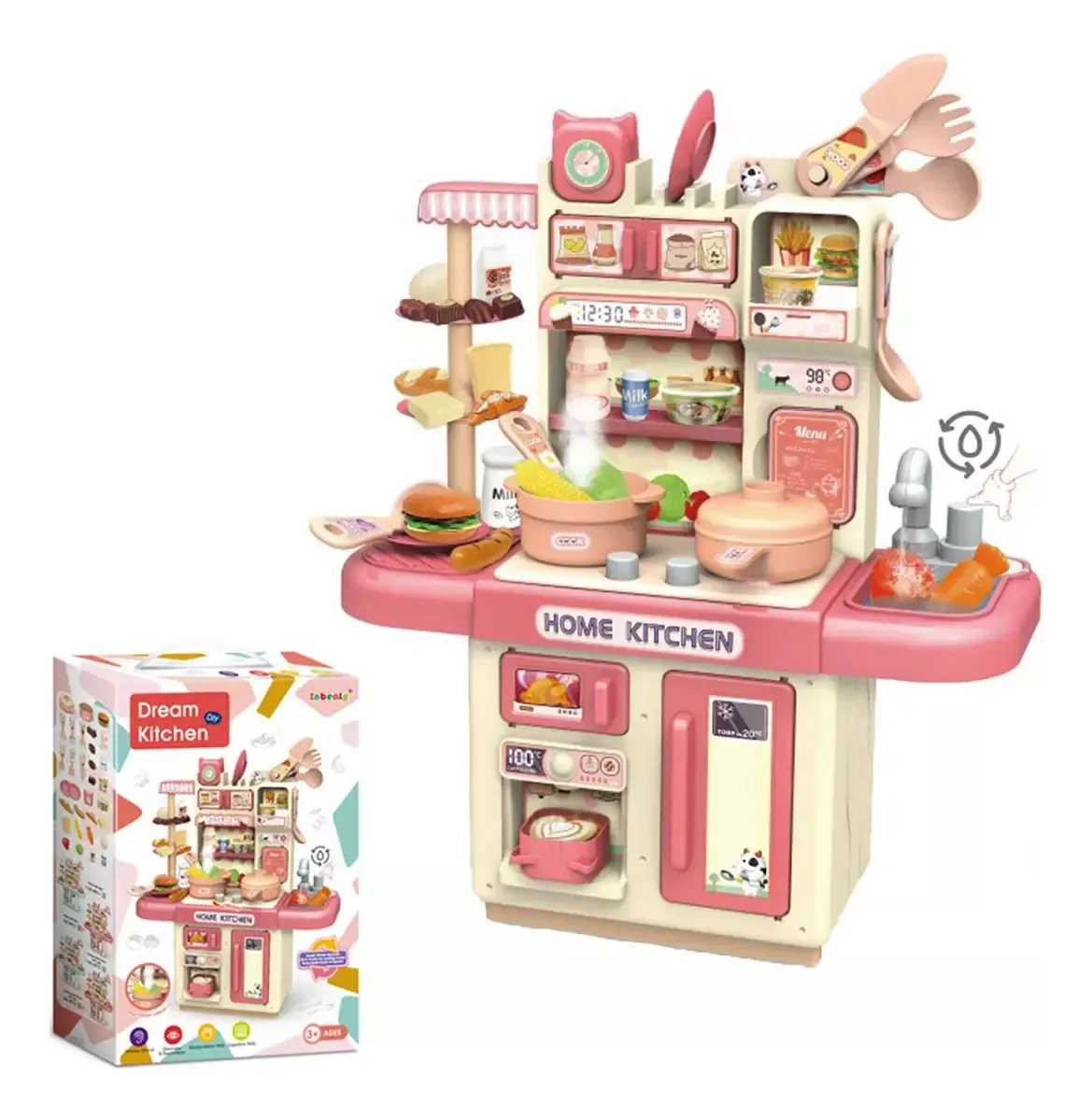 Conjunto de kits de chef infantil de brinquedos de cozinha para crianças