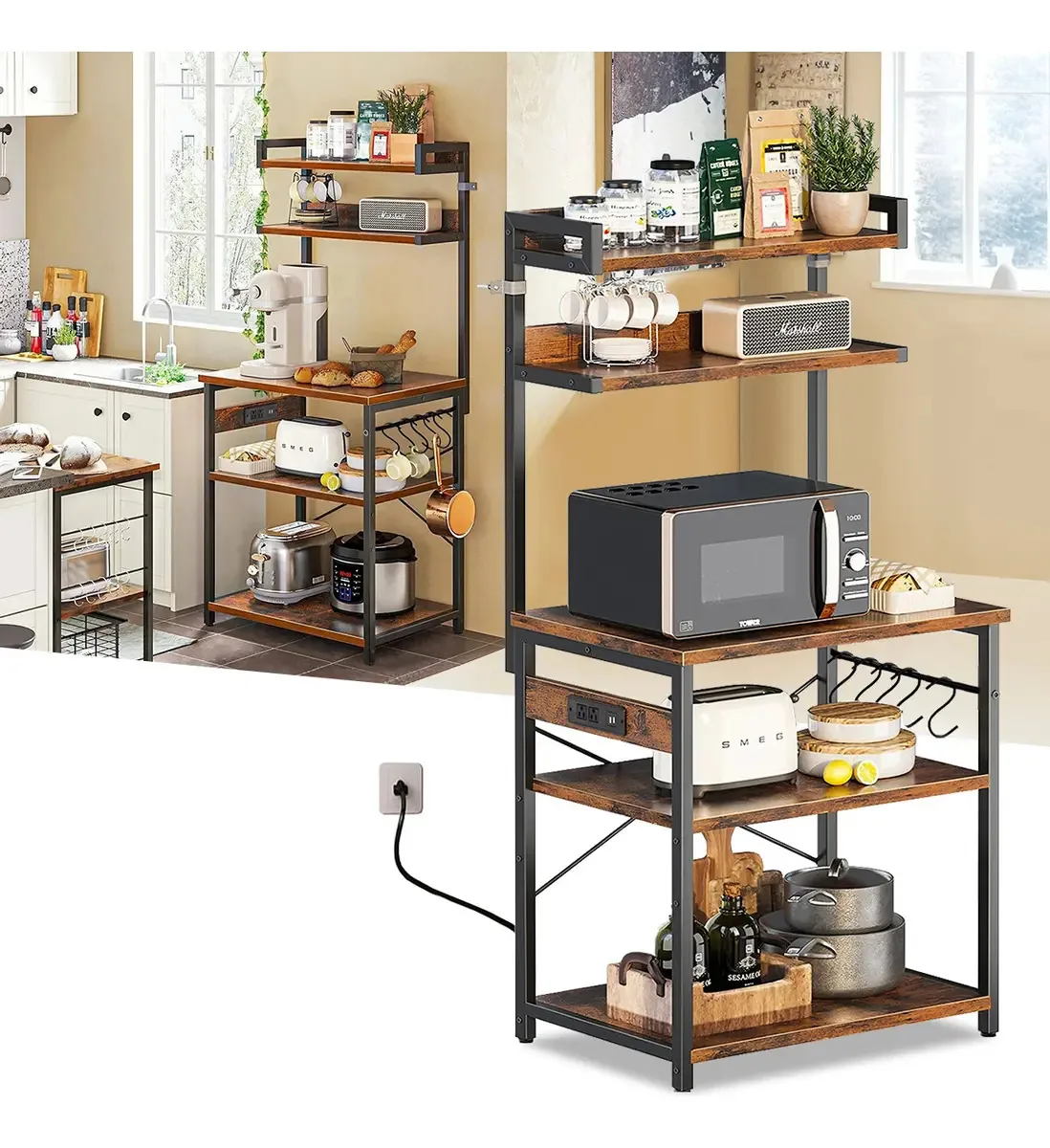 Furrific® Multiusos Organizadores de Cozinha Microonda 5capas