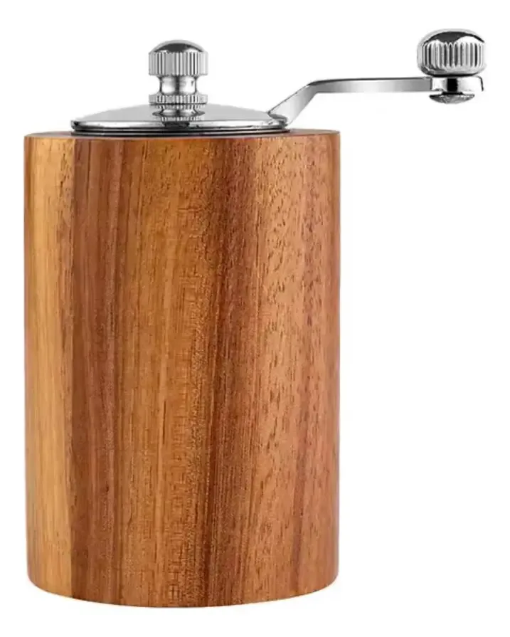 Moedor Manual Para Grãos Madeira Com Núcleo De Cerâmica