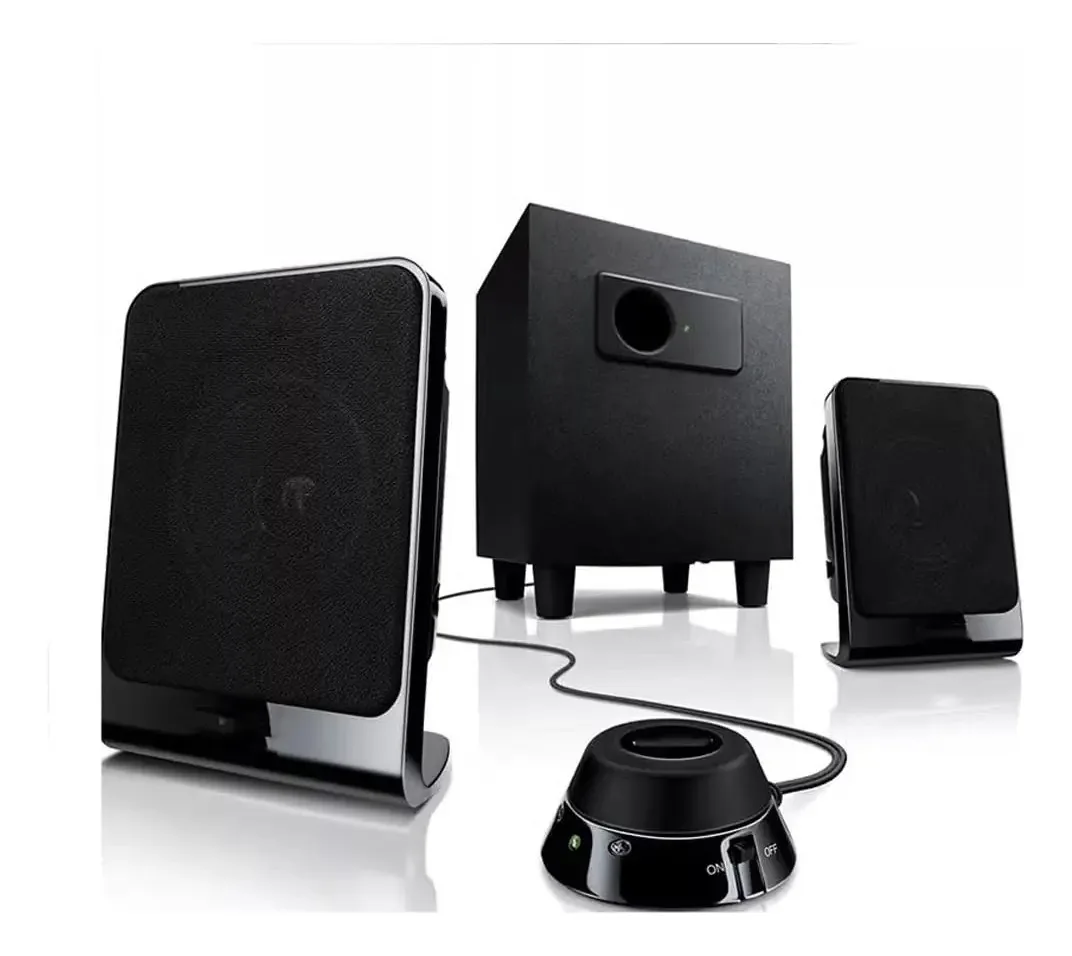 Ekbbbye Computador de Mesa, Subwoofer, Som, Laptop, Casa, 2.1, Alto-falante de Graves Pesados, Som de Computador
