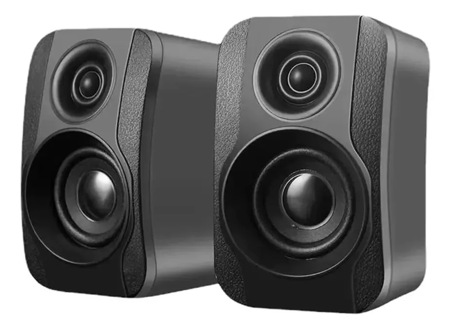 Ekbbbye Computador Mini Áudio 2.0 Multimídia Mini Alto-falante Portátil Mesa Jogo Áudio Subwoofer Alto-falantes Estéreo