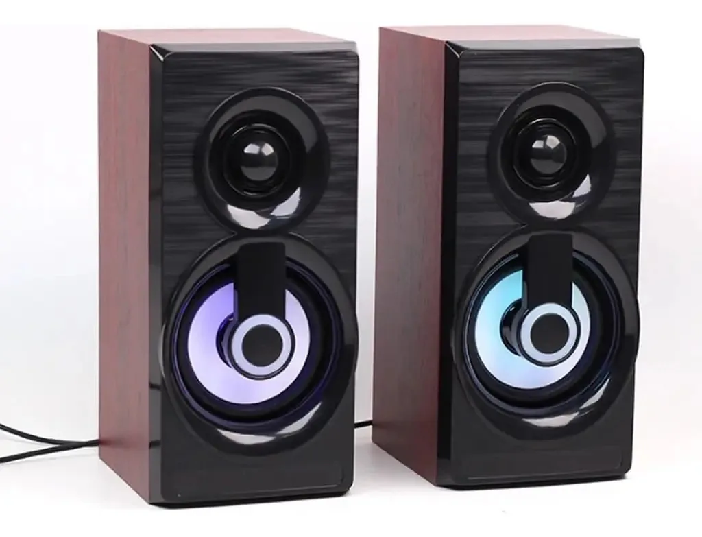 Ekbbbye Alto-falantes de Música com Cabo USB, Mini Alto-falantes para Computador, Alto-falantes Estéreo de Graves para Casa, para Notebook, Mesa, Smartphones