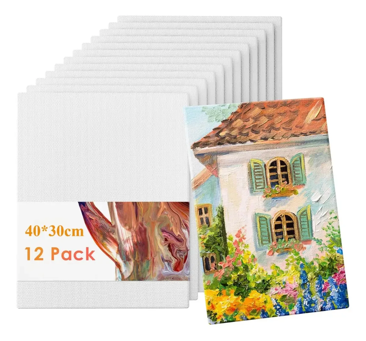 12 prateleiras de telas de 40* 30 cm para pintura a óleo artística
