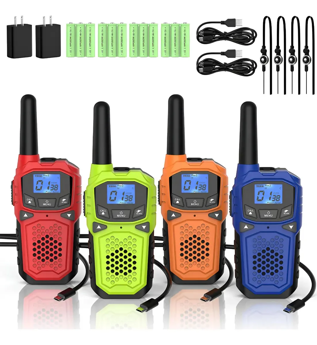 Walkie Talkies Woktok, 2 vias, acampamento e caminhada de longa distância