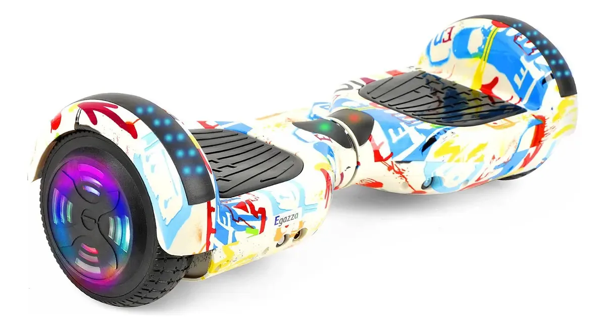 Skate elétrico hoverboard Egazza Hoverboard K5 Branco 6.5"