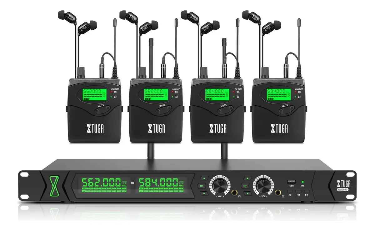 Sistema de monitoramento sem fio Xtuga, receptores de 2 canais e 4