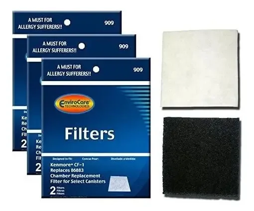 Filtros de espuma Envirocare para aspiradores Kenmore Sears