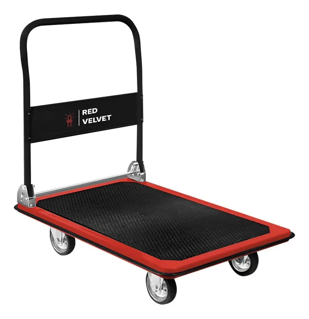 Caminhão de plataforma transportadora de aço dobrável de 150 kg