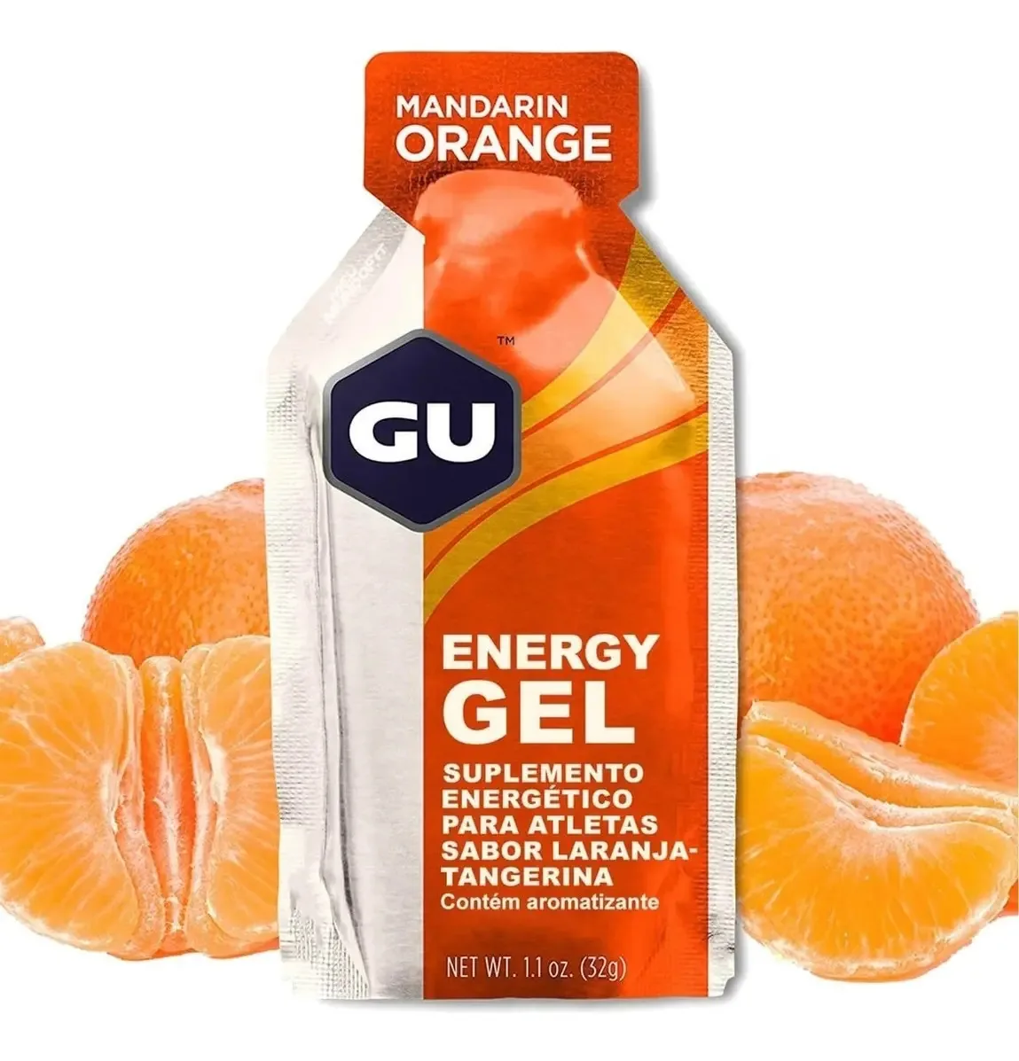 Gu Energy Gel - 24 Sachês - Gu Sabor Laranja/ Tangerina