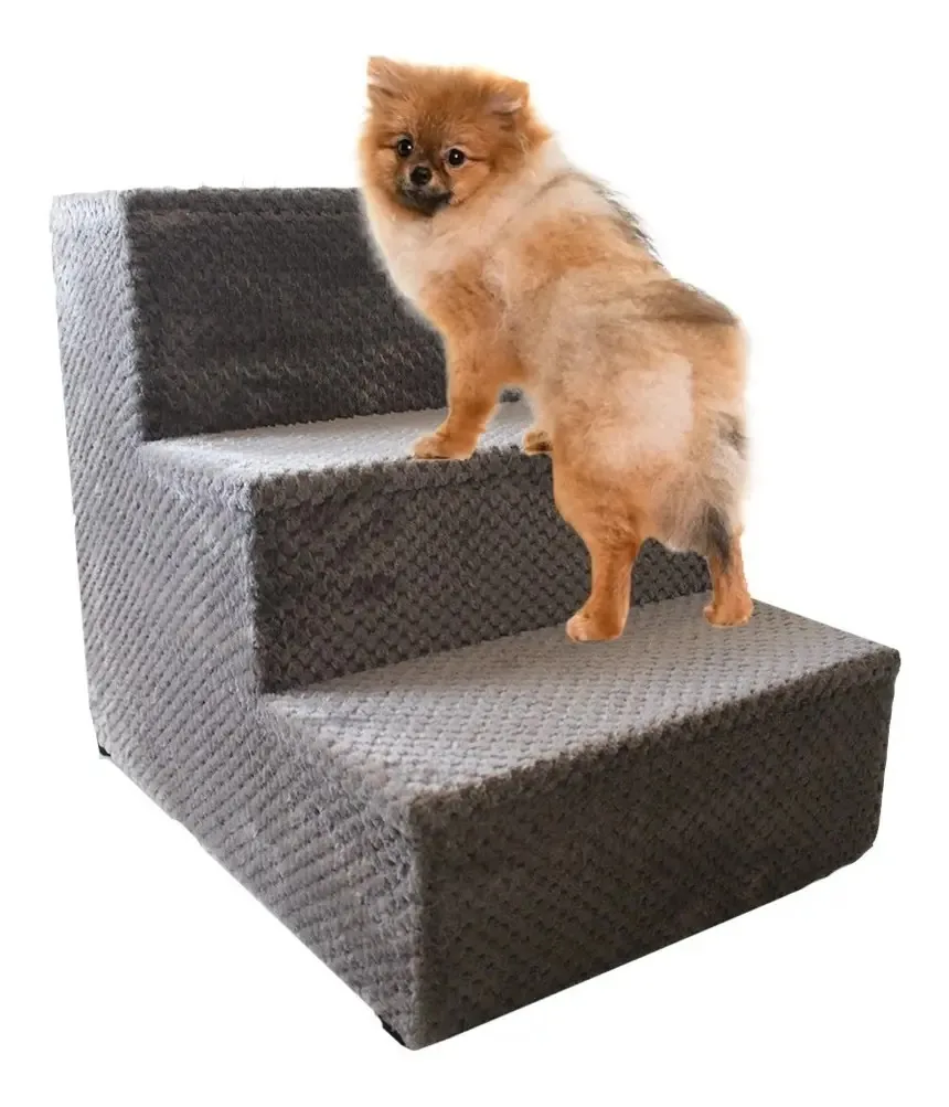 Escadas cinza escuro para animais de estimação