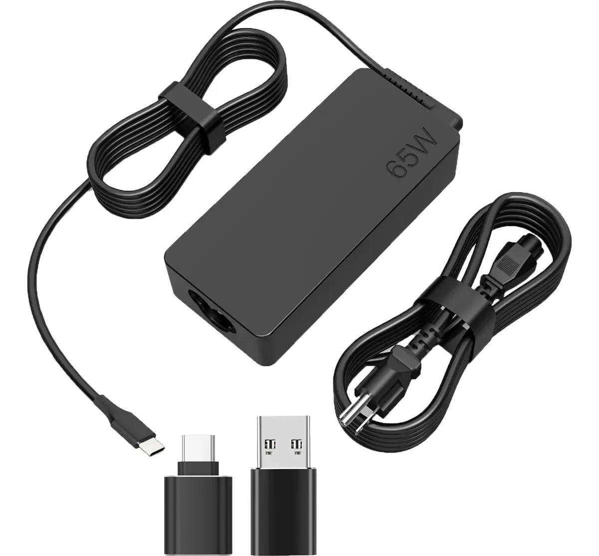 Carregador Usb Tipo C de 65w 2* adaptadores USB-A A USB-c /USB-c A USB-A -20v - 3.25a