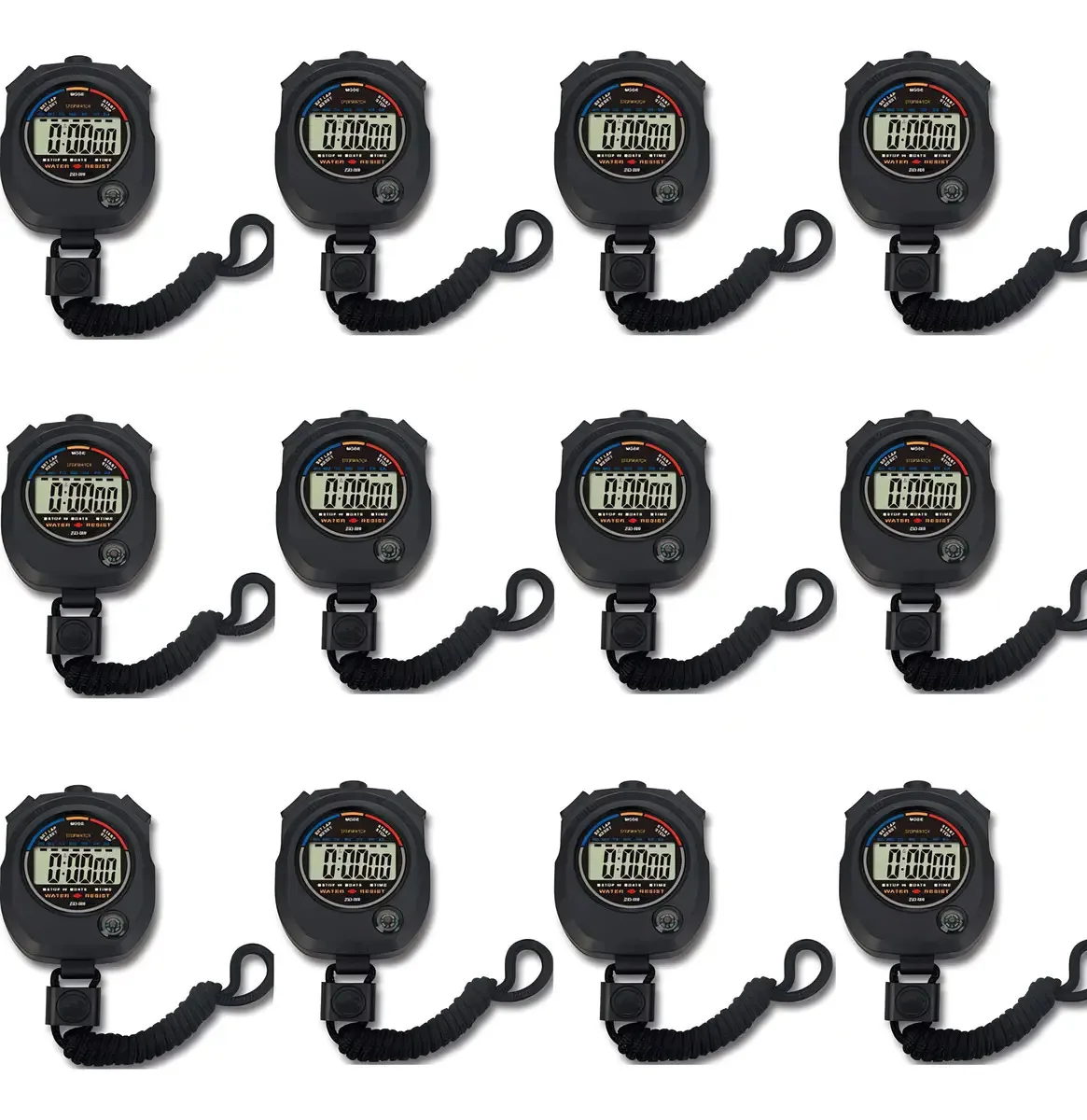 Pgzsy Cronômetro Digital Multifunção Esportivo, Tela Grande Com Data E Função De Alarme, Adequado Para Treinadores Esportivos, Treinadores E Árbitros