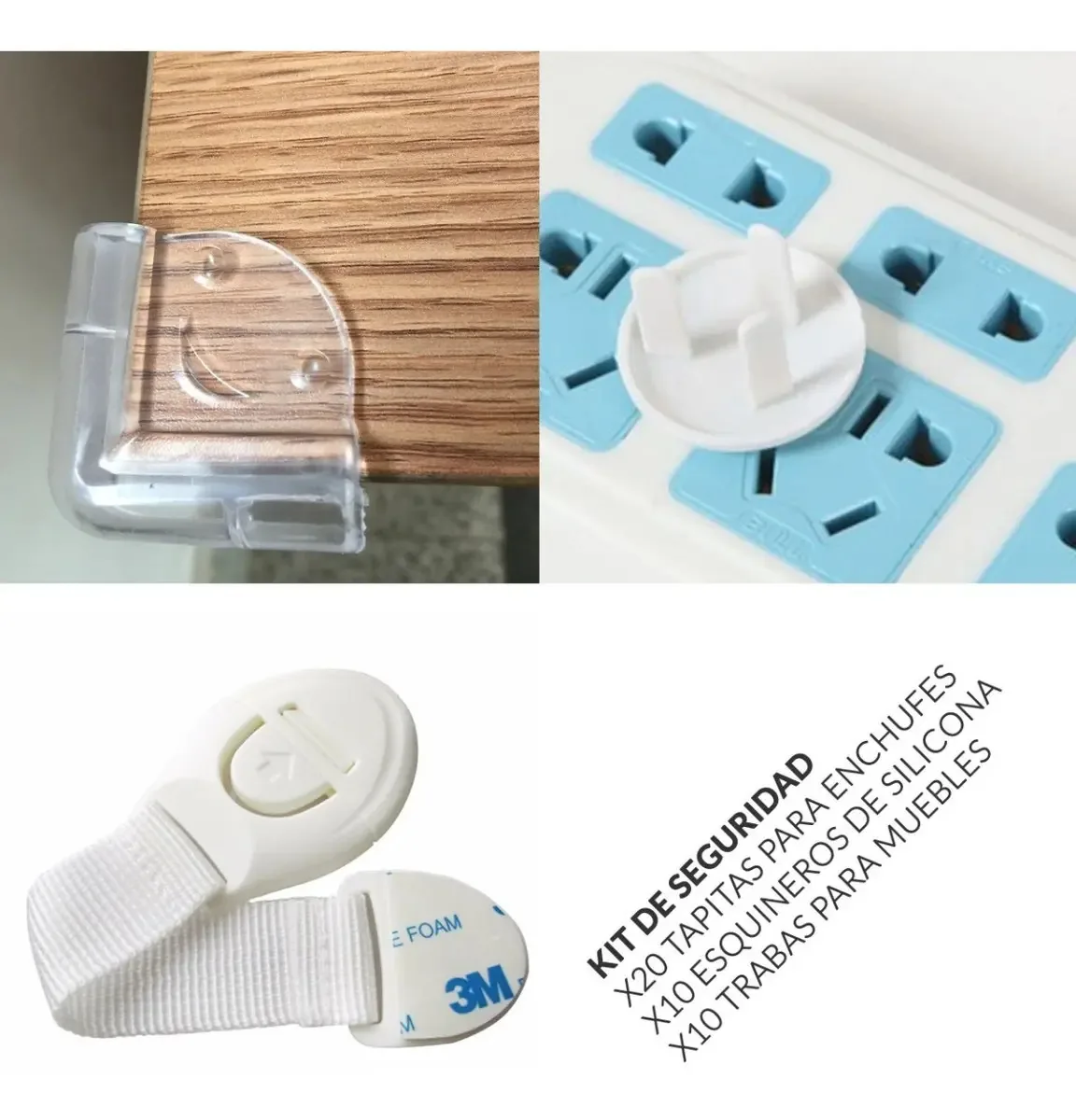 Protetor de tomada Belluno Baby Kit kit de 40 u