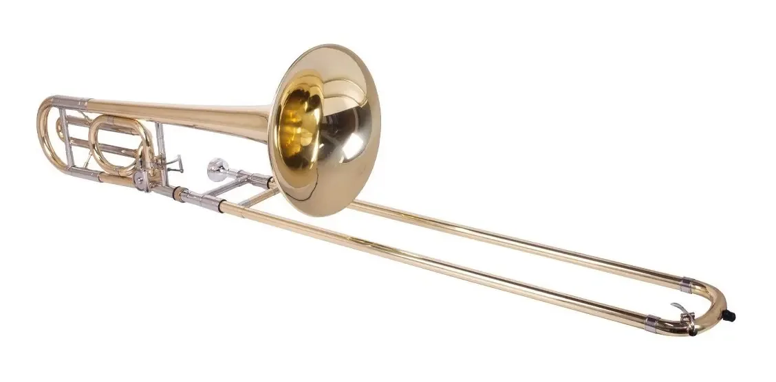 Trombone de tenor/baixo Aristton lacado bb/f — inclui acessórios