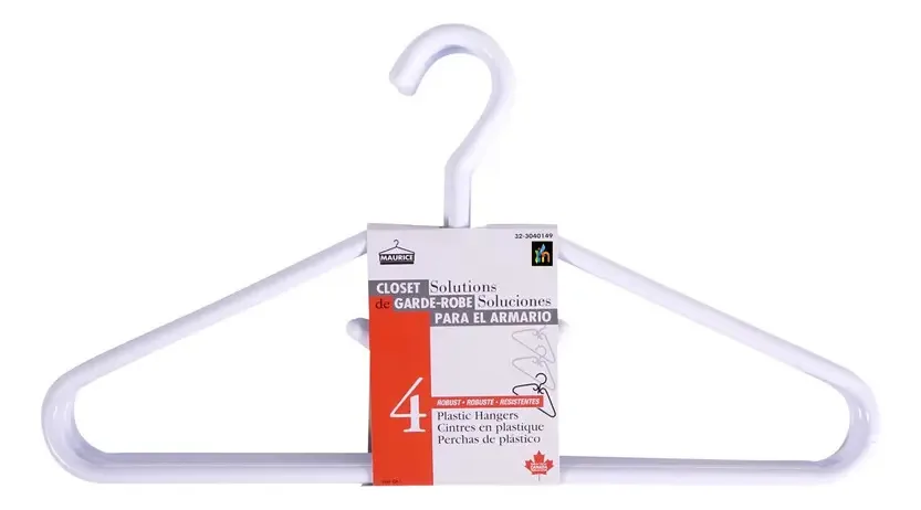 Ganchos de plástico para pendurar roupas, armários, cabides externos