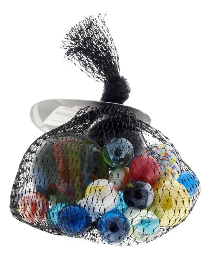 Pacote de bolas de vidro Piquis com designs variados