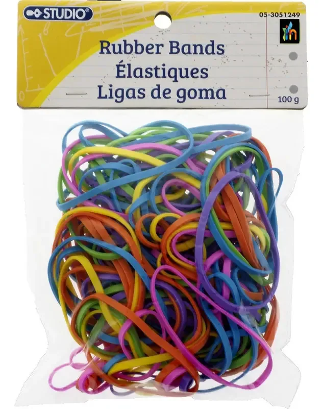 Ligas de borracha elástica para artigos de papelaria de uso em escritório