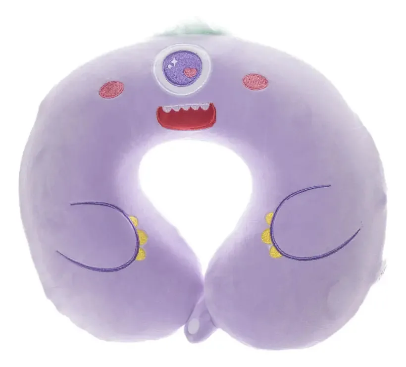 Almofada de viagem Yoi Monster Design Cj285 Almofada roxa