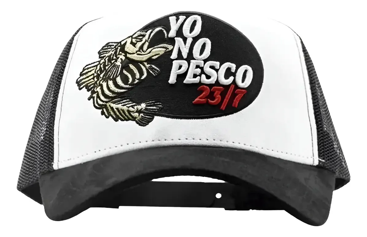 Chapéus premium Ja Cap I Don't Fish 23/7, moda, camurça preta, branca, cor I Don't Fish, cachecóis, tamanho 237, xales e cachecóis