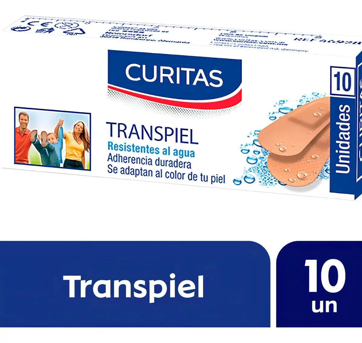 Curativos Adesivo Transpiel Resistentes À Água 10 Unidades