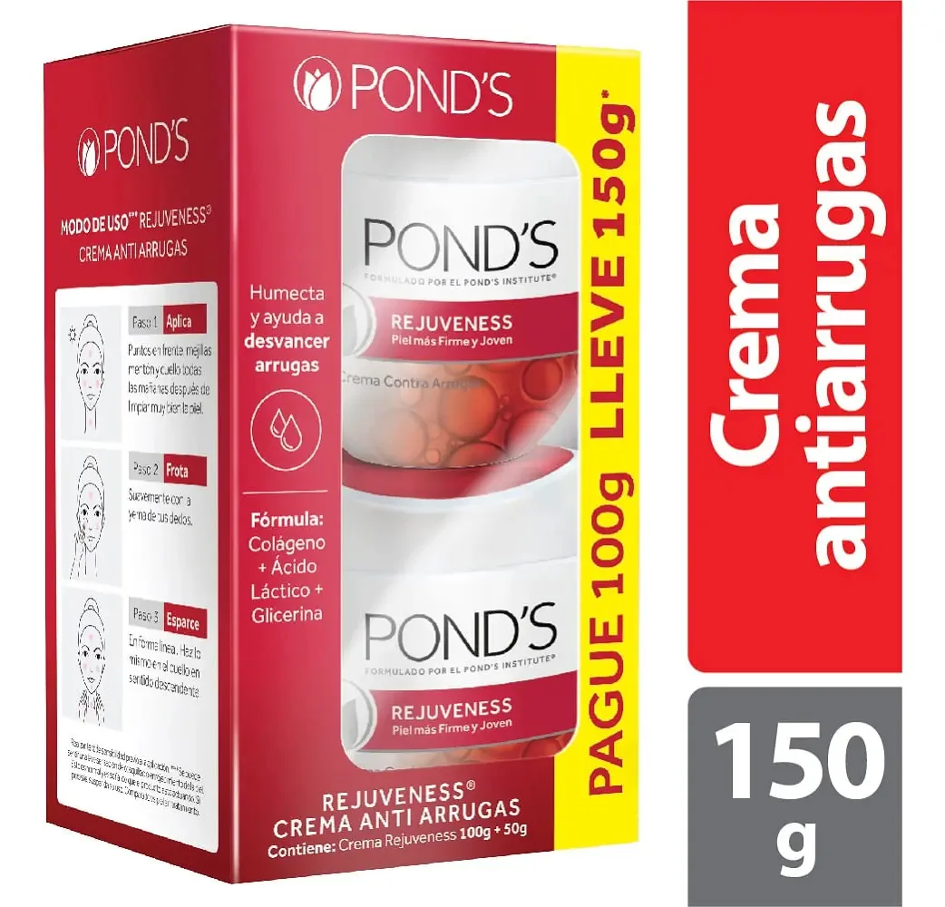 Creme facial Ponds Rejuveness X 100g + 50g