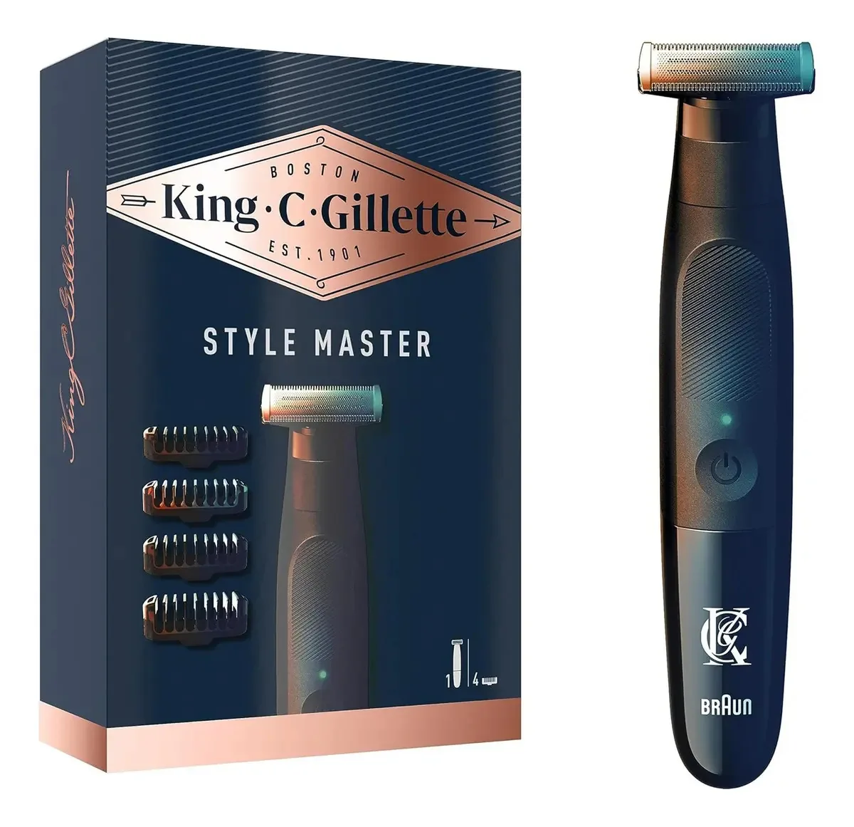 Aparador De Barba Masculino King C. Gillette Style Master