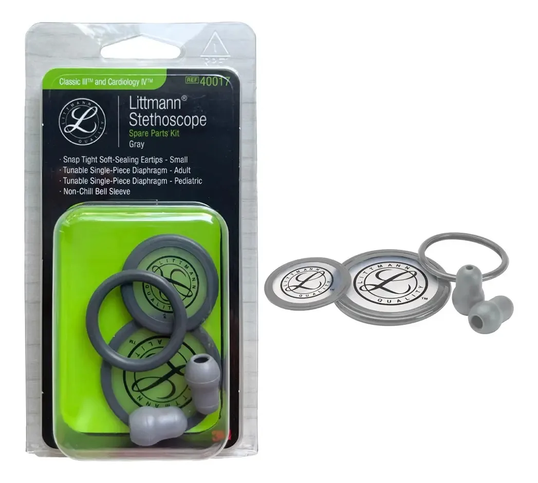 Kit de Peças de Reposição Littmann Classic Ill Cinza + Cor Gray