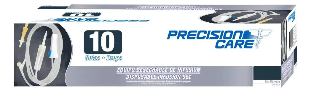 Equipamento de gotejamento sem válvula Precision Care