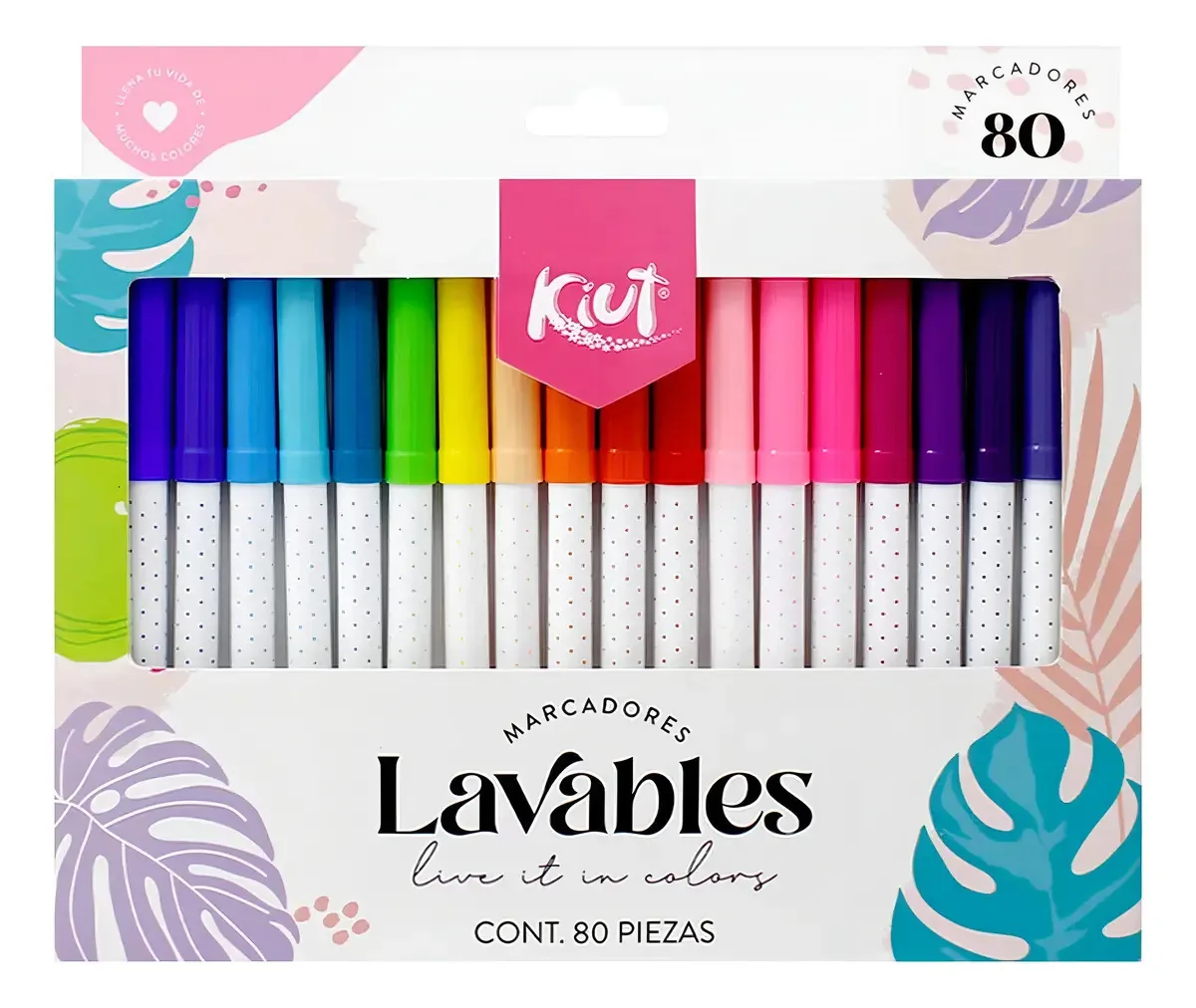 Marcadores Kiut X 80 e laváveis