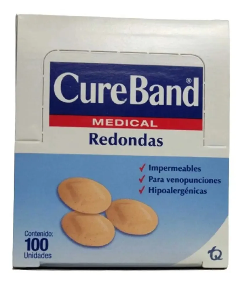 Curativos Redondos Pós Punção Cureband Caixa X 100 Und
