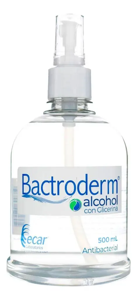 Álcool Bactroderm Com Glicerina 500 Ml