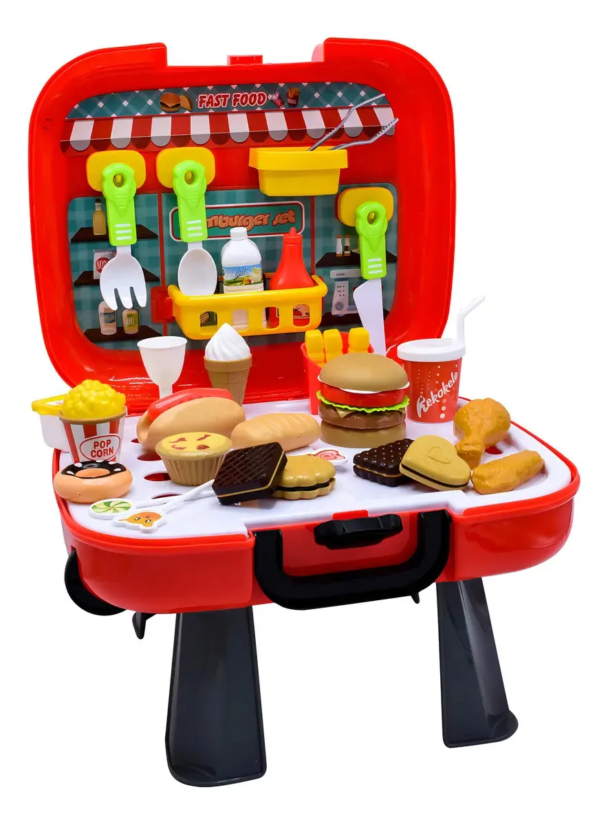 Conjunto de brinquedos Bbq Hamburguesa Vdm